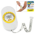 Body Tape Measure w/ BMI Calculator & Instructional Pocket Pal